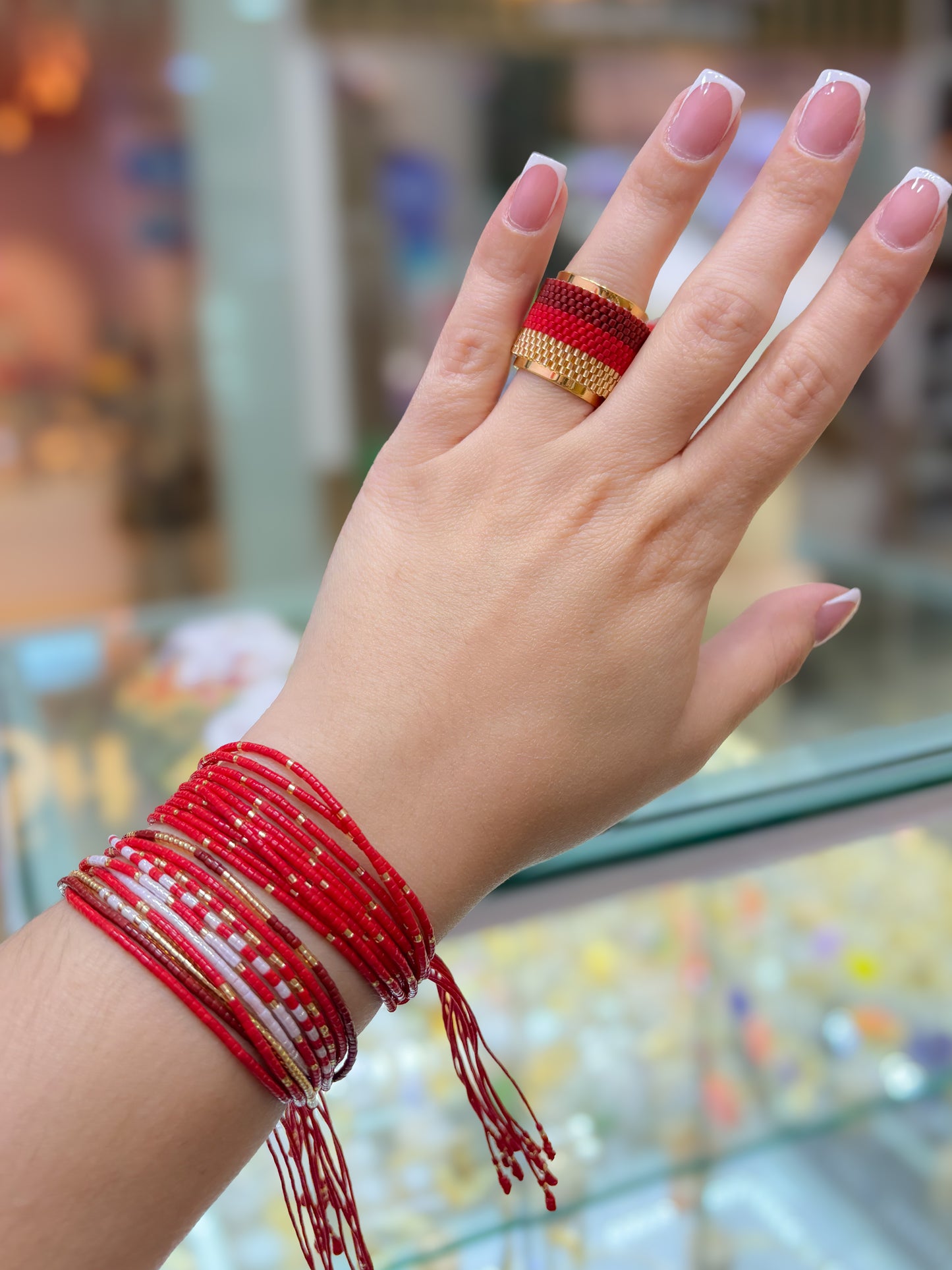 Pulsera Miyuki Rojo