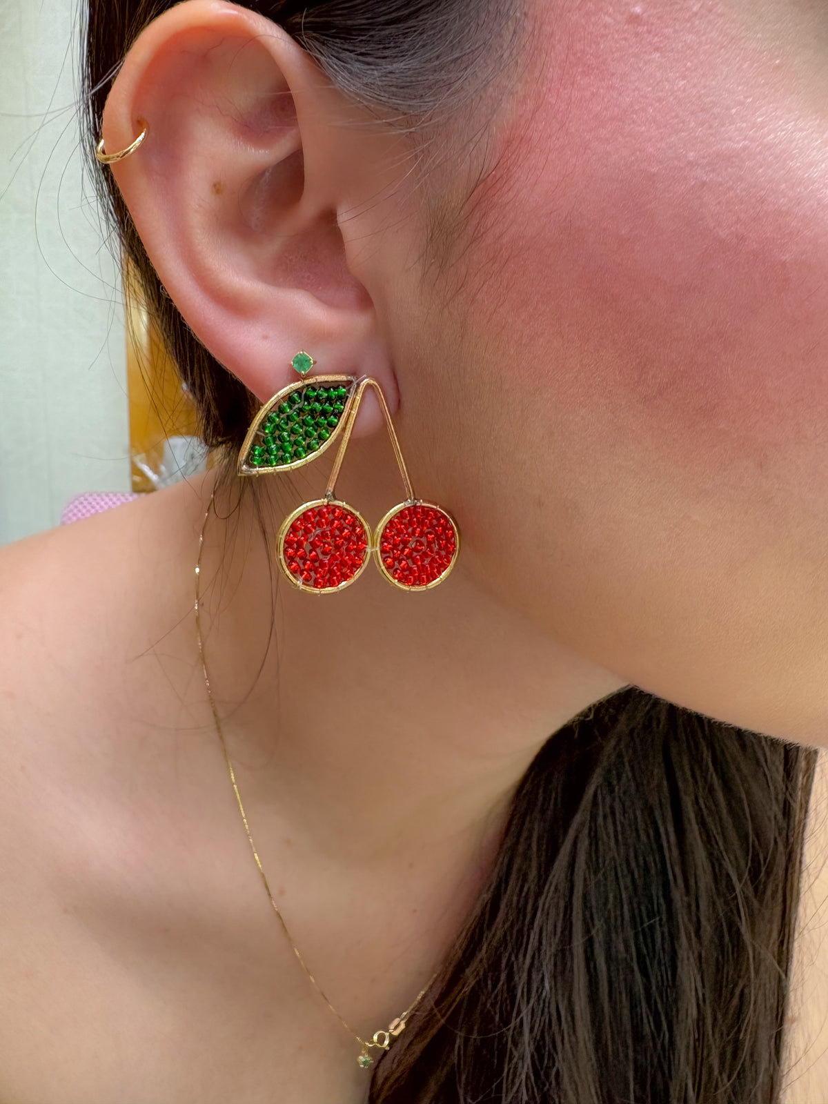 Topo Cherry Tejido