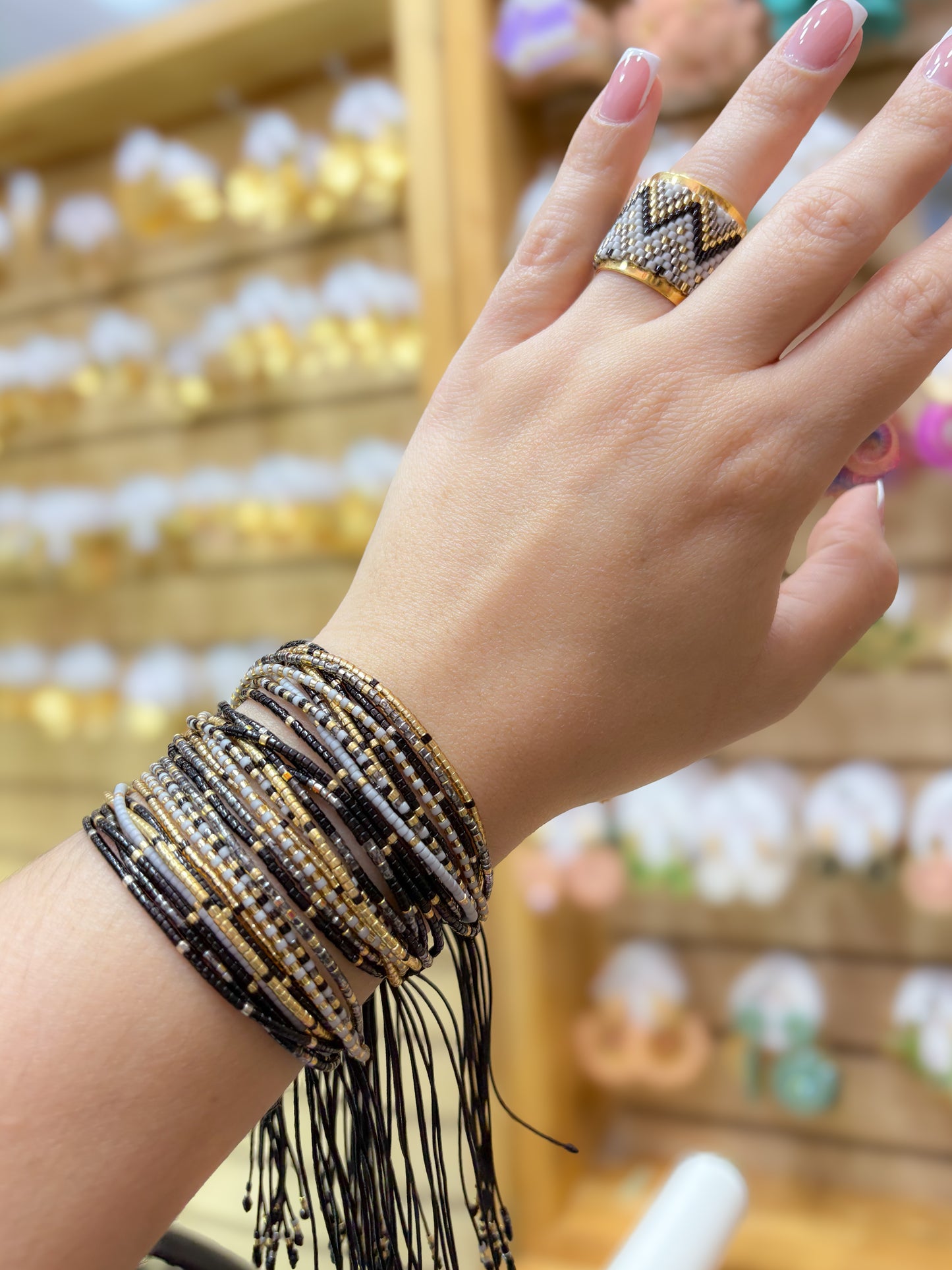 Pulsera Miyuki Negra