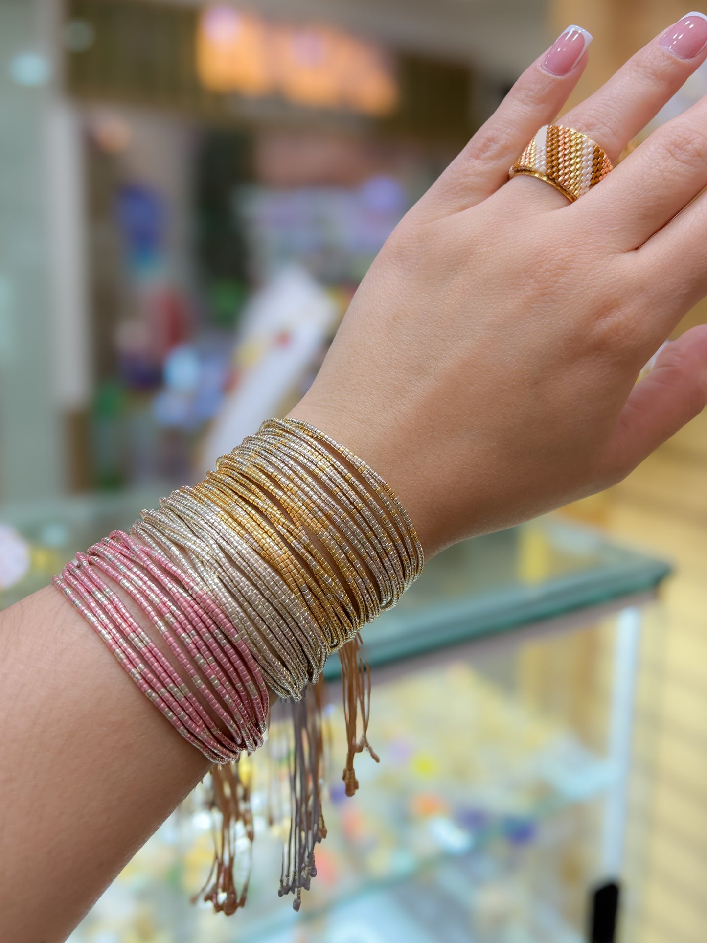 Pulsera Miyuki Metalizadas