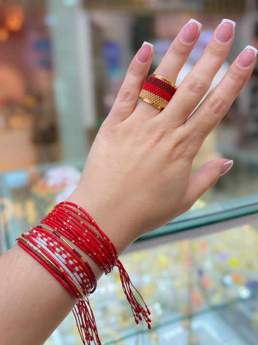 Pulsera Miyuki Rojo
