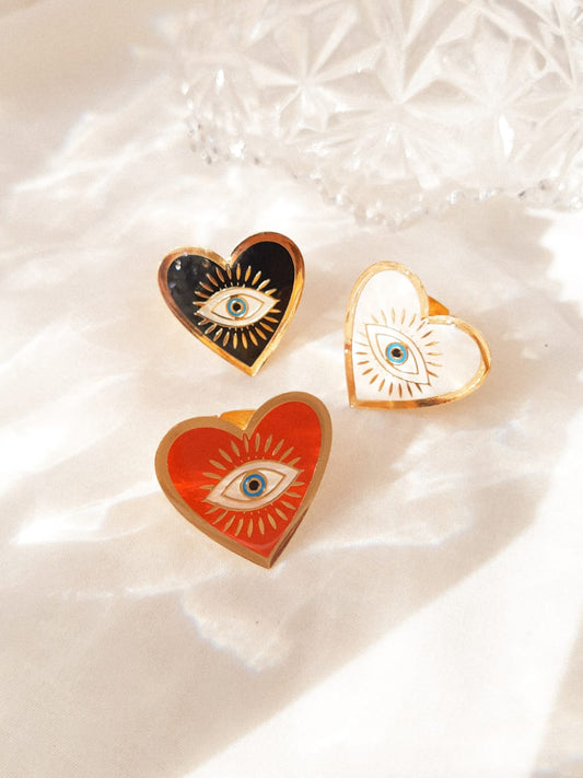 ANILLO CORAZÓN OJO