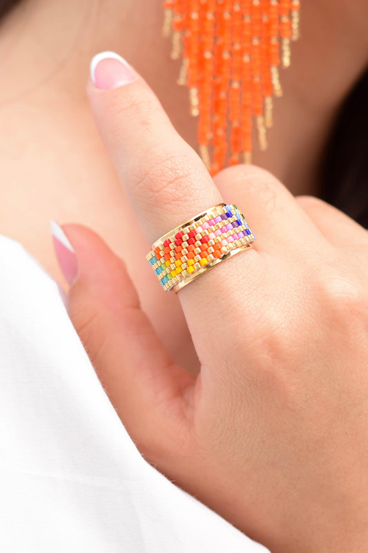 Anillo Miyuki Pequeño Colores