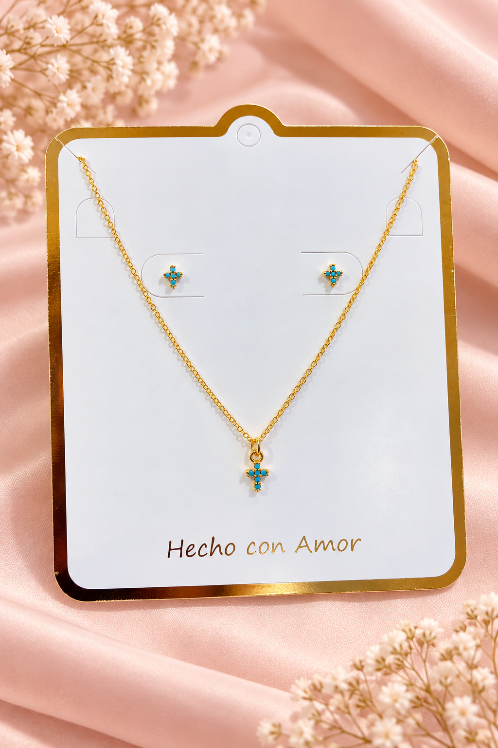 Dúo Set Cruz Turquesa